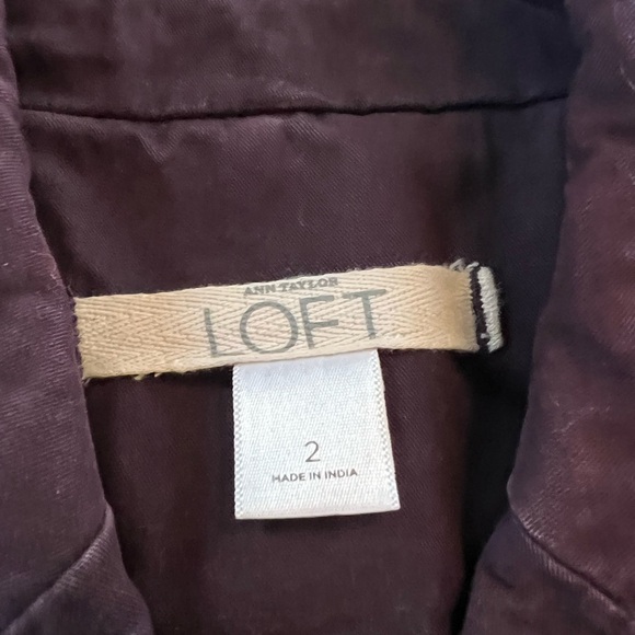 LOFT Deep Purple Utility Jacket - Picture 3 of 4